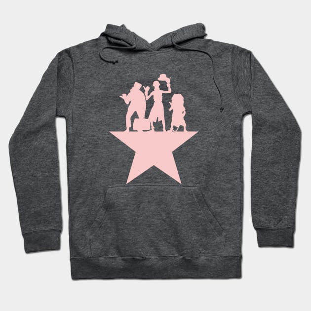 Hitchhiking Ghosts Hamilton Star Mashup Millennial Pink Hoodie by FandomTrading